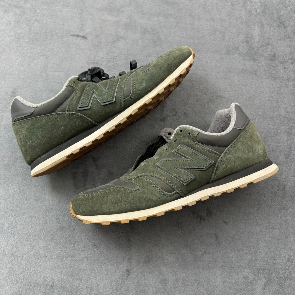 New Balance 373 ML373SD Mens Green Suede Low Top Sneakers Size 10